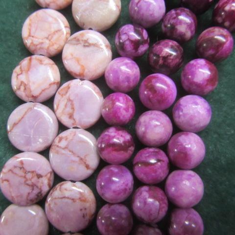 Chinese Charoite & Pink