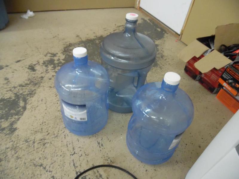 Water dispenser and bottles