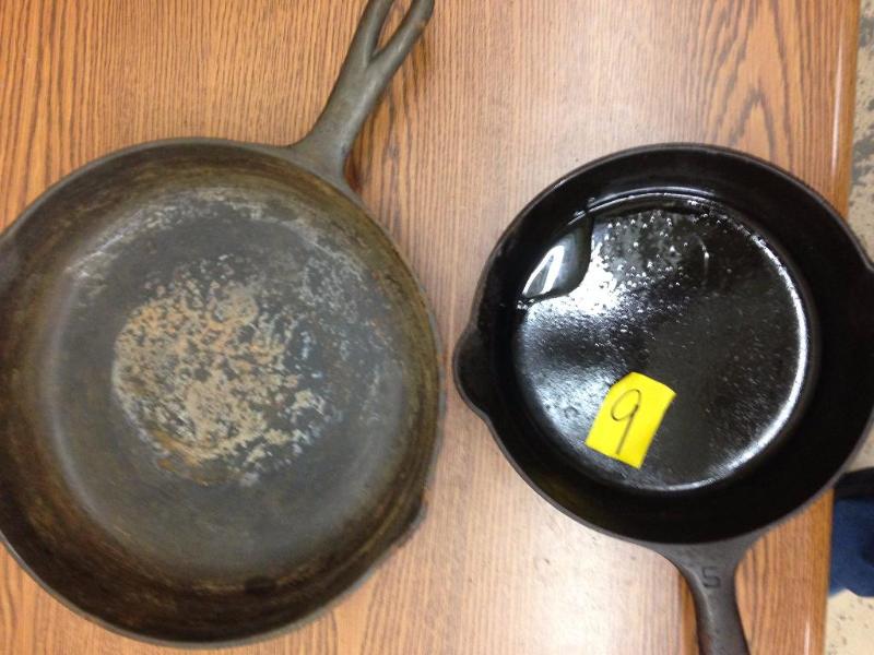 Cast iron pans