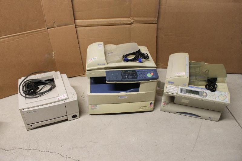 lot 22 image: 3 printers - Muratec F-360, Muratec MFX-1330,...
