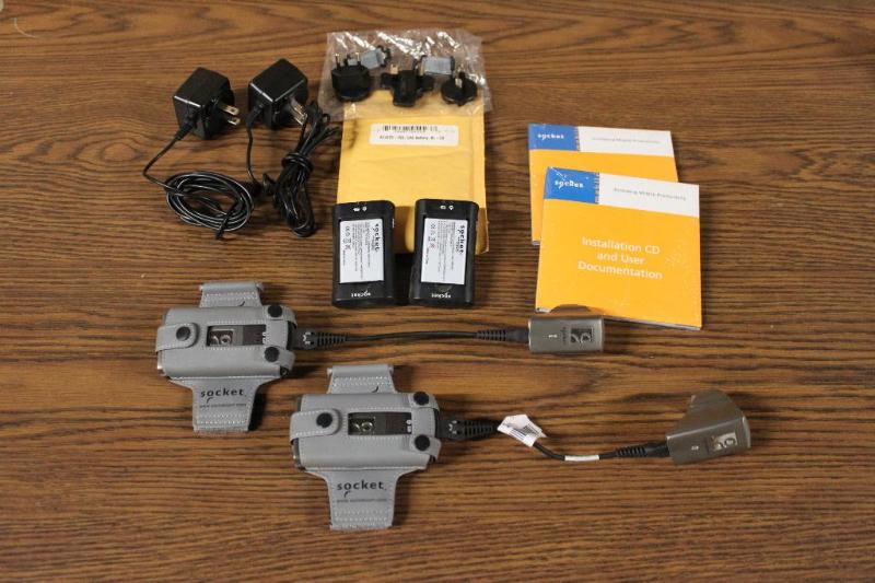 lot 27 image: Pair of Socket Bluetooth Cordless Ring Scanne...