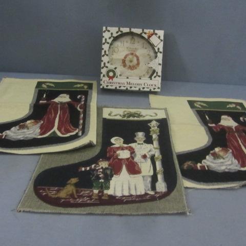lot 16 image: Christmas Clock, Tapestries