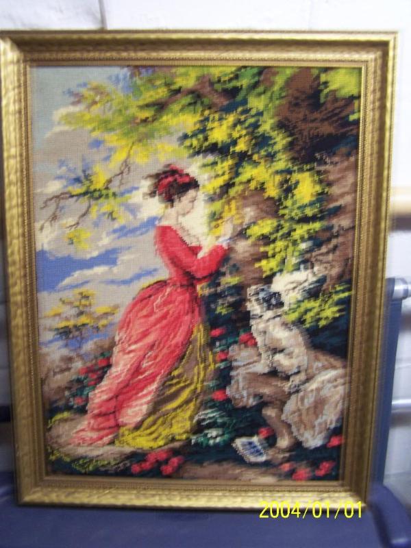 lot 60 image: Framed Needlepoint