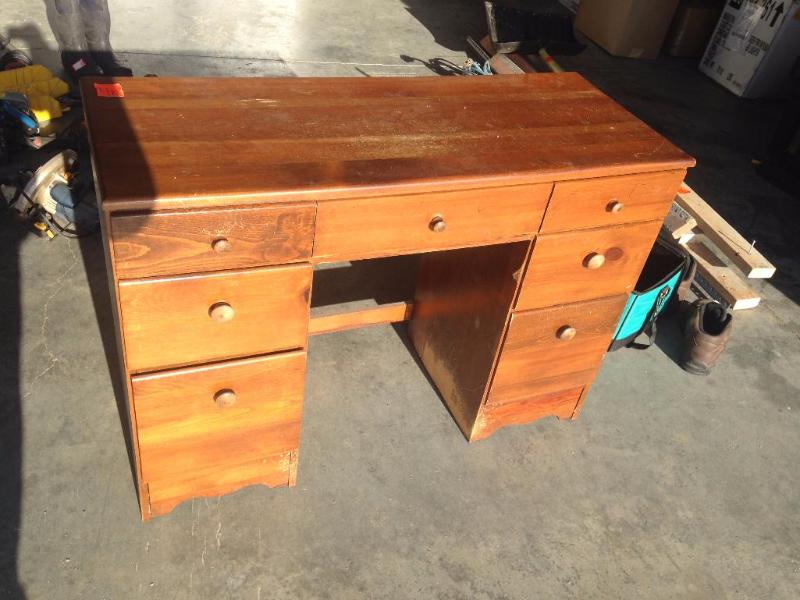 Wooden desk