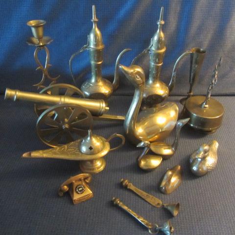 Brass Cannon, Teapots, Swans