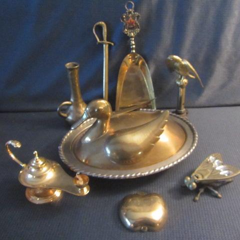 Duck Dish, Lamp, Cricket, Apple