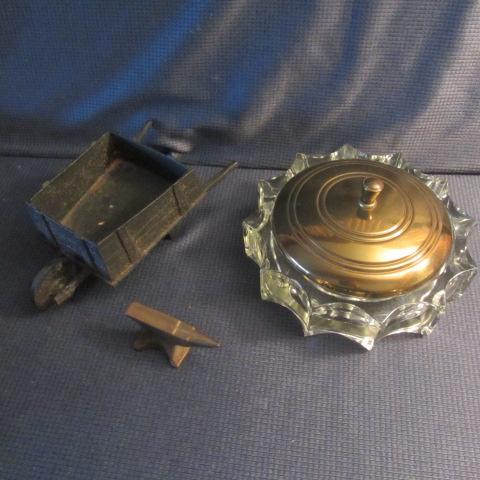 Candy Dish, Wheelbarrow, Anvil