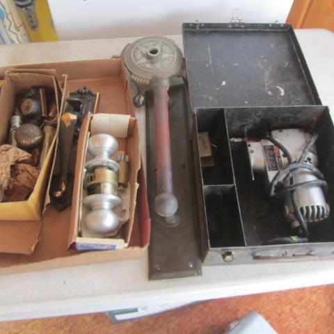 Skil Jig Saw, Flag Stand, Door Hardware