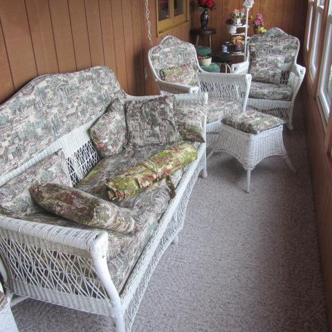 Vintage Wicker Porch Furniture
