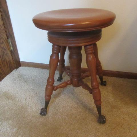 Antique Piano Stool