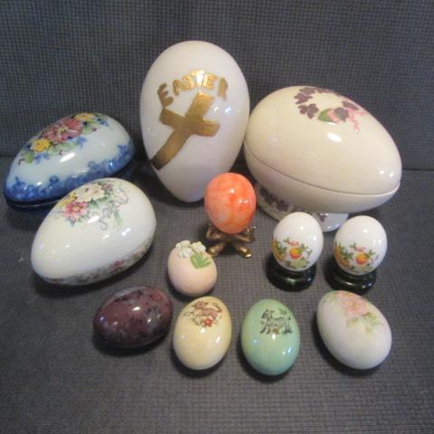 Eggs - Blown Glass, Alabaster, Ceramic