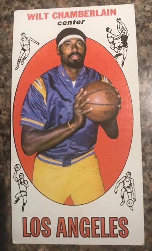 lot 10C image: 1969 Topps Wilt chamberlain #1 card...