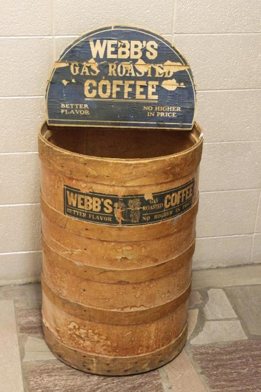 lot 1C image: Antique &nbspWebbs Gas Roasted Coffee Woo...