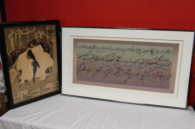 lot 25 image: Framed French print Demandez Partout Le Frou...