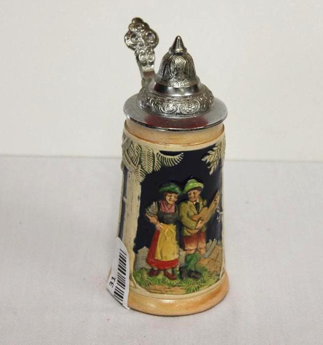 lot 31 image: Antique Beer Stein made in W. Germany. This c...