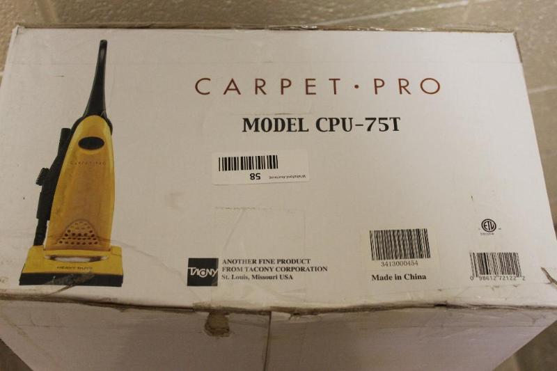 lot 58 image: Brand New Carpet Pro CPU-75T Household Uprigh...