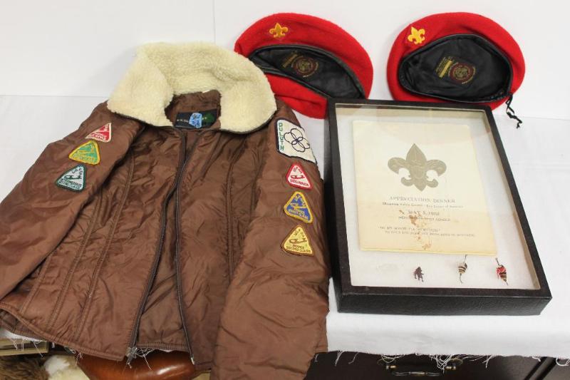 lot 95 image: Vintage BomberFlight Jacket, Official Boy Sc...