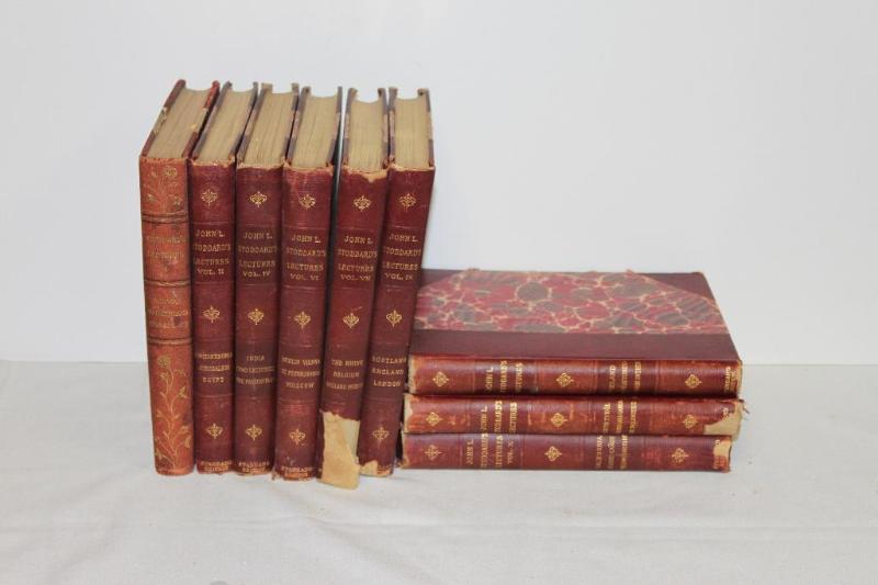 lot 96 image: Vintage John L. Stoddards Lectures Books - V...