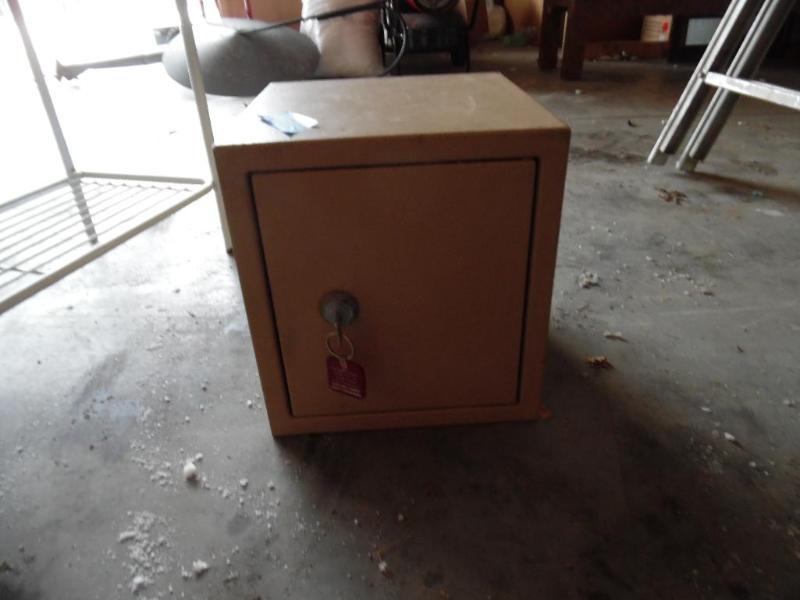 Small metal lock box....
