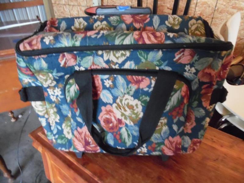 (2) Suitcases -Both Rolling -1 Floral and 1 B...