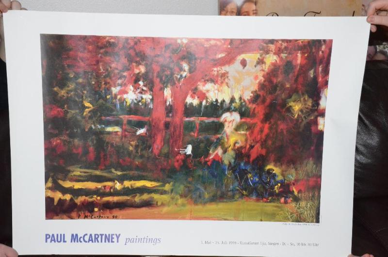 lot 1A image: Rare Paul McCartney SIEGEN Paintings Poster. ...