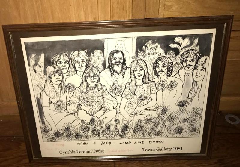 lot 31B image: Hand signed by Cynthia Lennon poster Tower Ga...