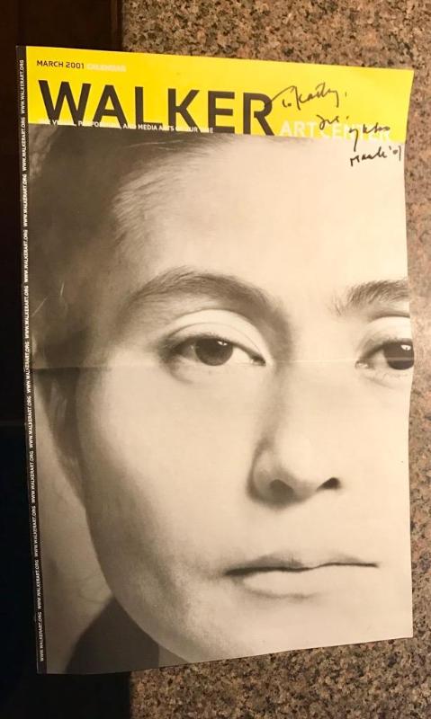 lot 31F image: Signed Yoko Ono Walker Art Center booklet. Si...