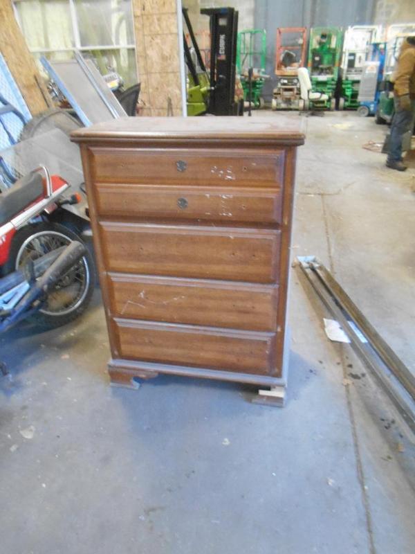 Vintage Dresser. Hardware and extra parts included.