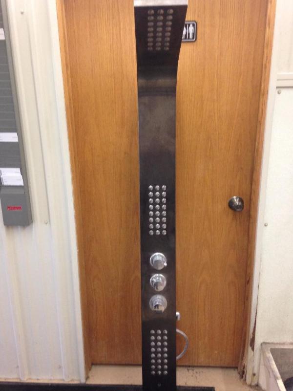 lot 13 image: VIGO Sutherland Rain Waterfall shower panel