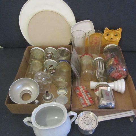 lot 129 image: Canning Funnel, Dipper, Matchbooks