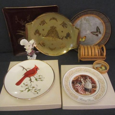 lot 136 image: Avon & Fancy Plates, Bamboo & Butterfly