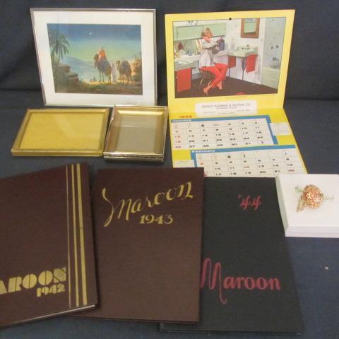 lot 147 image: 1958 Calendar, Johnson High School Year Books