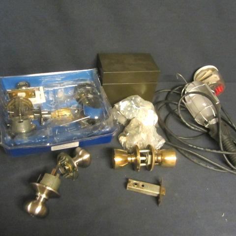 lot 191 image: Work Light, Hardware, Door Locks