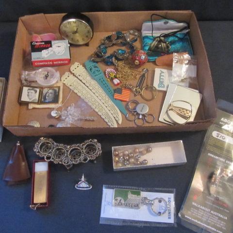 lot 223 image: Lipstick Caddy, Necklaces, Key Fobs