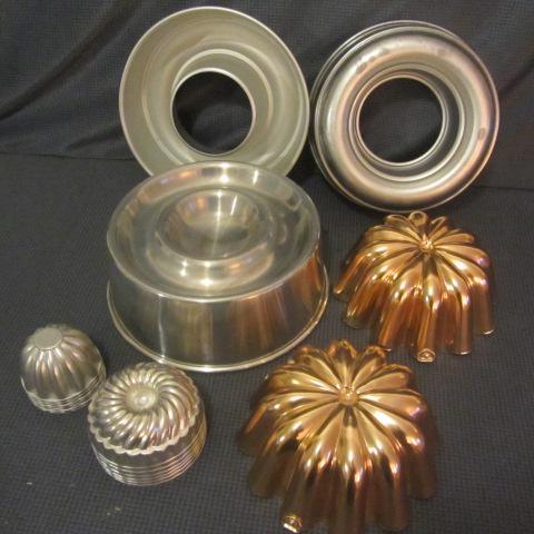 lot 50 image: Jello, Copper & Individual Molds