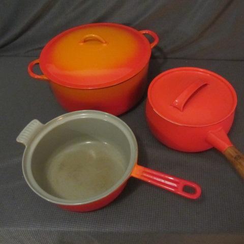 lot 56 image: Descoware Enamel Cookware