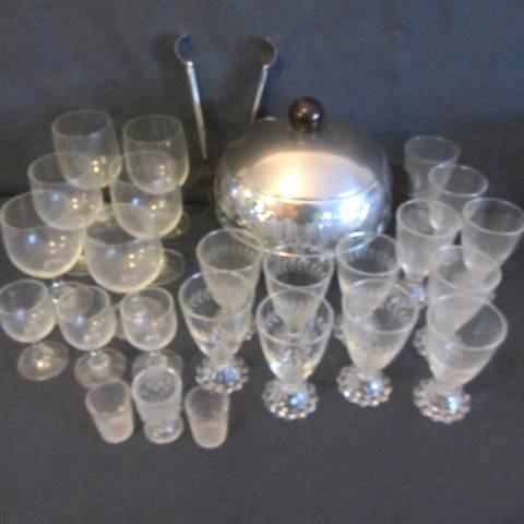lot 62 image: Penguin Ice Bucket, Stemware