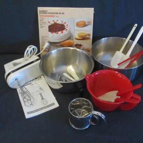 lot 69 image: Stainless Bowls, Mixer, Utensils
