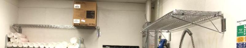 2 Stainless steel wall mounted shelf 46x20.&n...