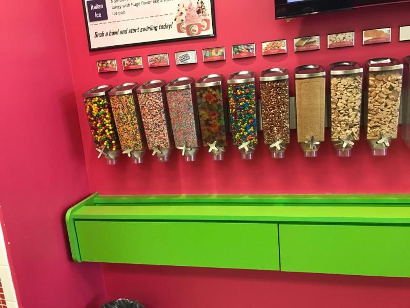 10 EZ-SERV topping dispensers (15 tall) with...