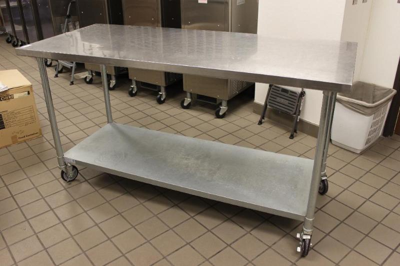 Commercial stainless steel 2 shelf prep table...