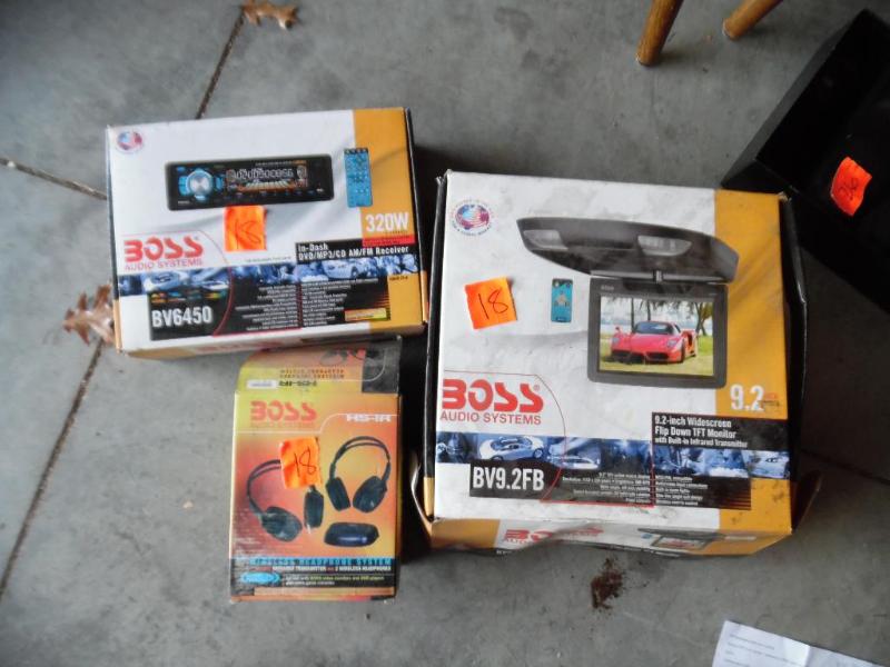 lot 18 image: Boss monitor and CD player