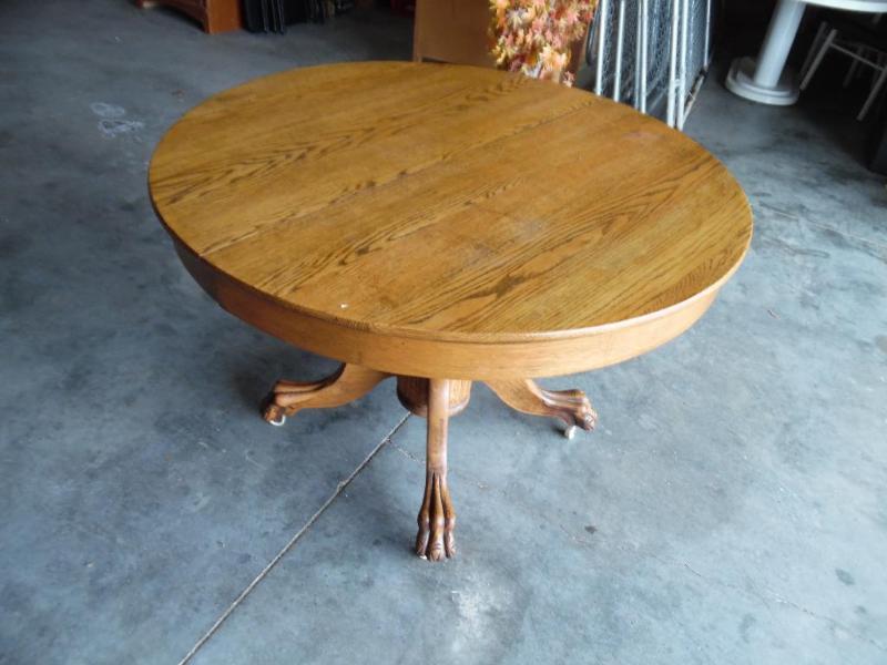 lot 56 image: Claw Foot Table