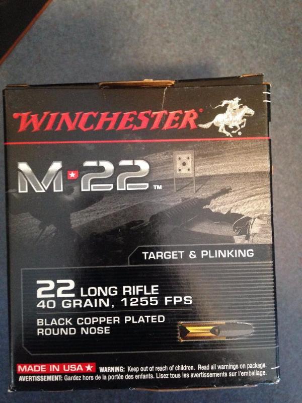 Winchester long rifle ammo