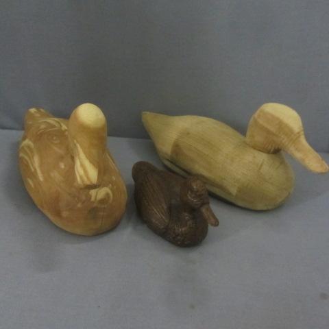 lot 161 image: Hand Carved Duck Decoys