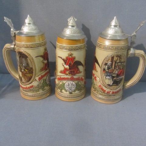 lot 168 image: Anheuser Busch Steins