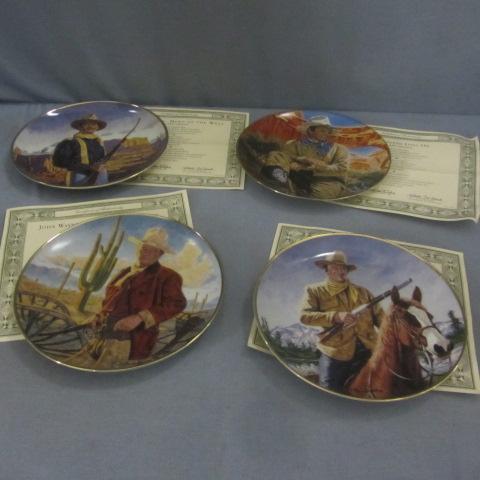 lot 181 image: John Wayne Memorial Plates - The Franklin Mint