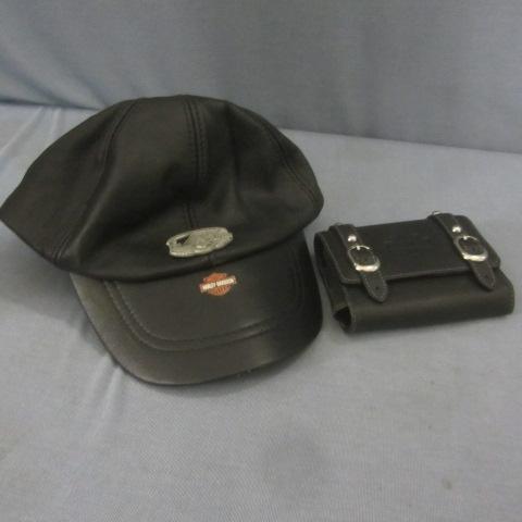 lot 188 image: HD Biker Cap, Cigarette Pack Holder