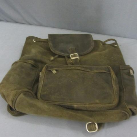 lot 235 image: Cowhide Leather Backpack
