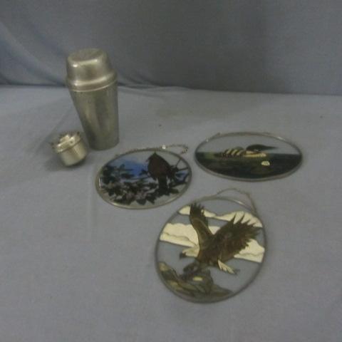 lot 336 image: Ovaltine Shaker, Spice Ball, Suncatchers